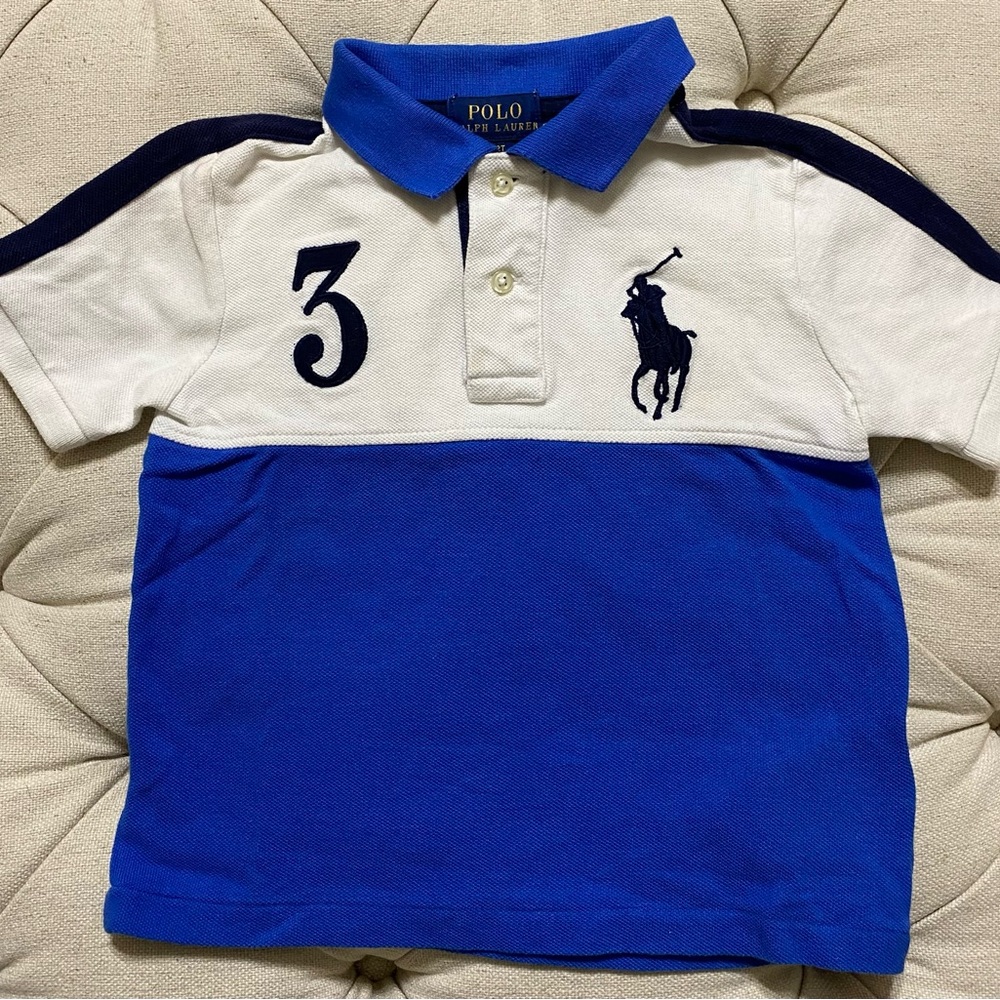 Polo by Ralph Lauren Kids Blue & White Polo Shirt